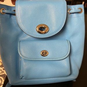 Blue coach Backpack